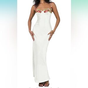 Floral Embroidered Maxi